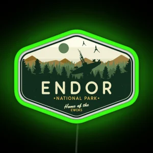 Endor National Park Home Of The Ewoks RGB Neon Sign