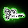 Neon Accent Wall Sign with Customizable Enduro Small Logo Design