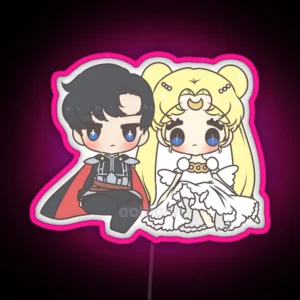 Endymion And Princess Serenity RGB Neon Sign