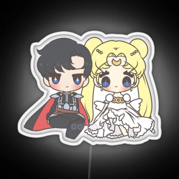 Endymion And Princess Serenity RGB Neon Sign