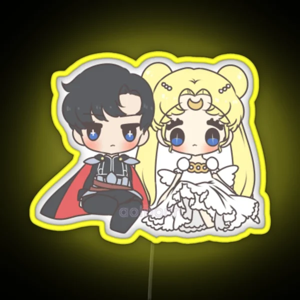 Endymion And Princess Serenity RGB Neon Sign