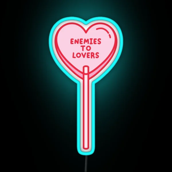 Enemies To Lovers Lollipop RGB Neon Sign