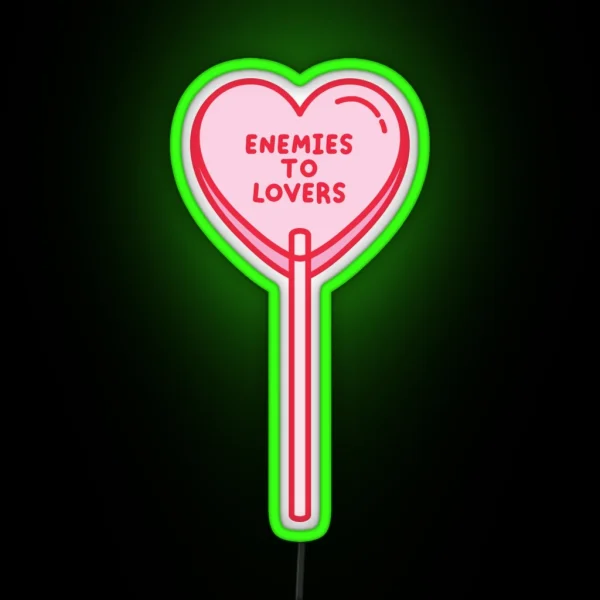 Enemies To Lovers Lollipop RGB Neon Sign