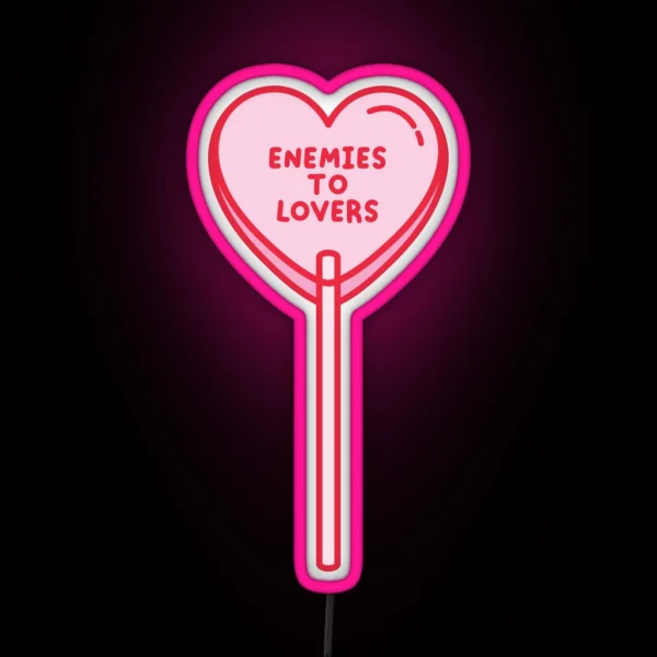 Enemies To Lovers Lollipop RGB Neon Sign