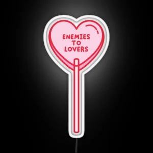 Enemies To Lovers Lollipop RGB Neon Sign