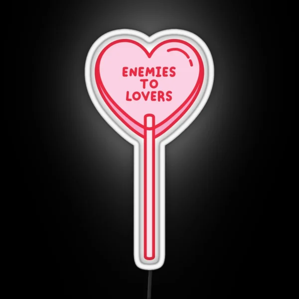 Enemies To Lovers Lollipop RGB Neon Sign