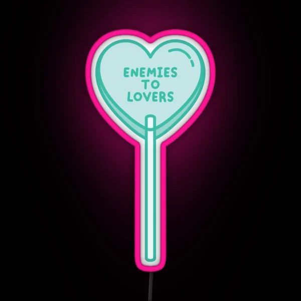 Enemies To Lovers Lollipop RGB Neon Sign