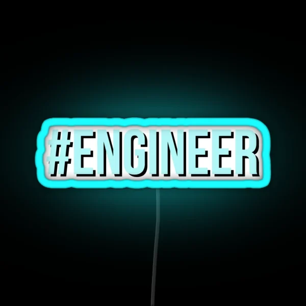 Engineer In Blue RGB Neon Sign