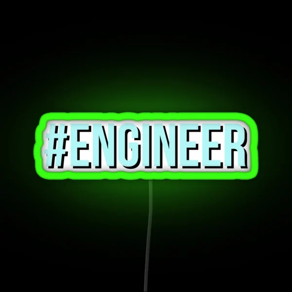 Engineer In Blue RGB Neon Sign