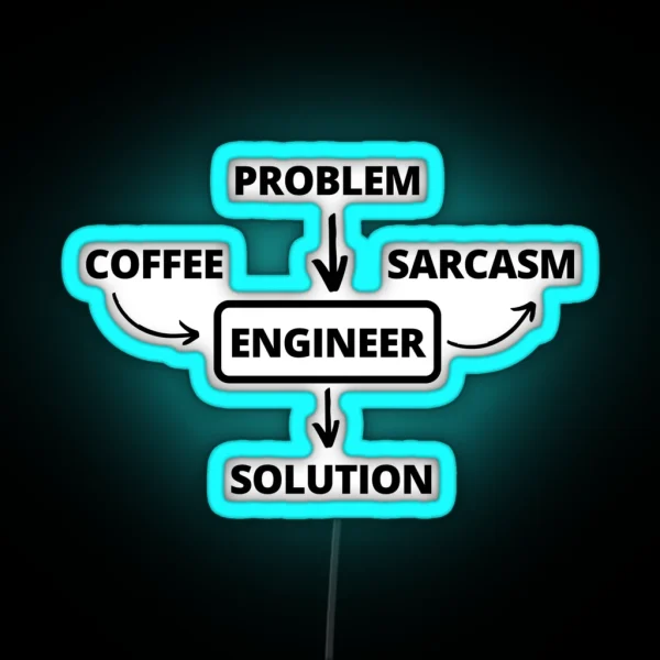 Engineer Problem Solving RGB Neon Sign