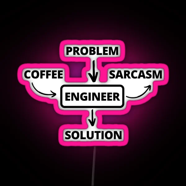 Engineer Problem Solving RGB Neon Sign