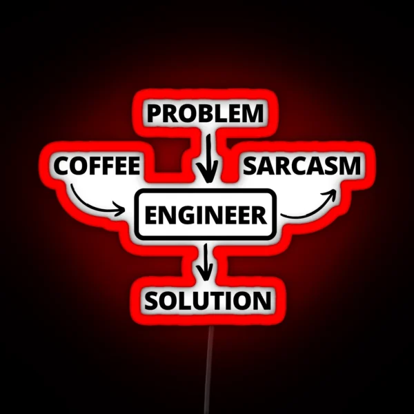 Engineer Problem Solving RGB Neon Sign
