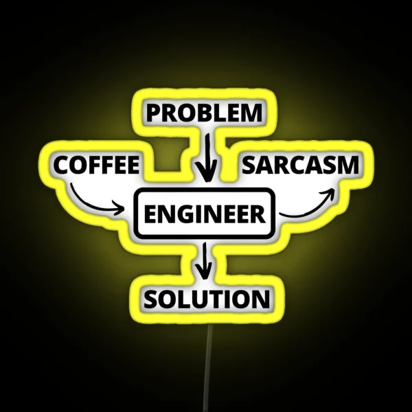Engineer Problem Solving RGB Neon Sign