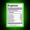 Geeky engineering humor RGB neon sign for modern living spaces.