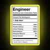 LED engineer funny joke gift idea with colorful neons