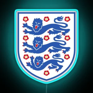 England Football RGB Neon Sign