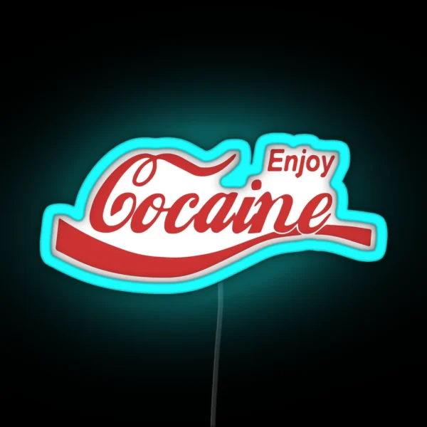 Enjoy Cocaine RGB Neon Sign