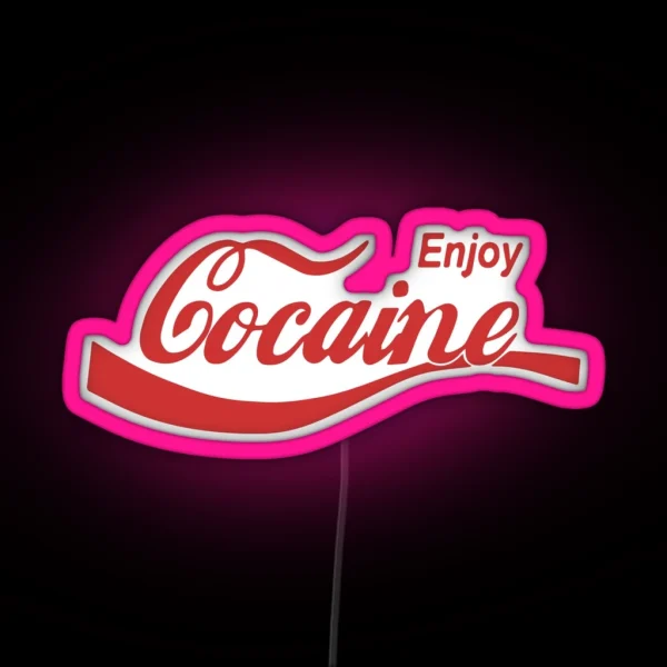 Enjoy Cocaine RGB Neon Sign