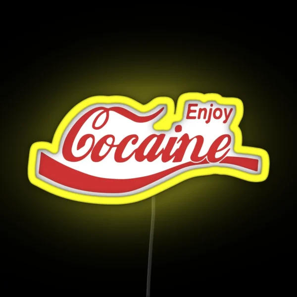 Enjoy Cocaine RGB Neon Sign