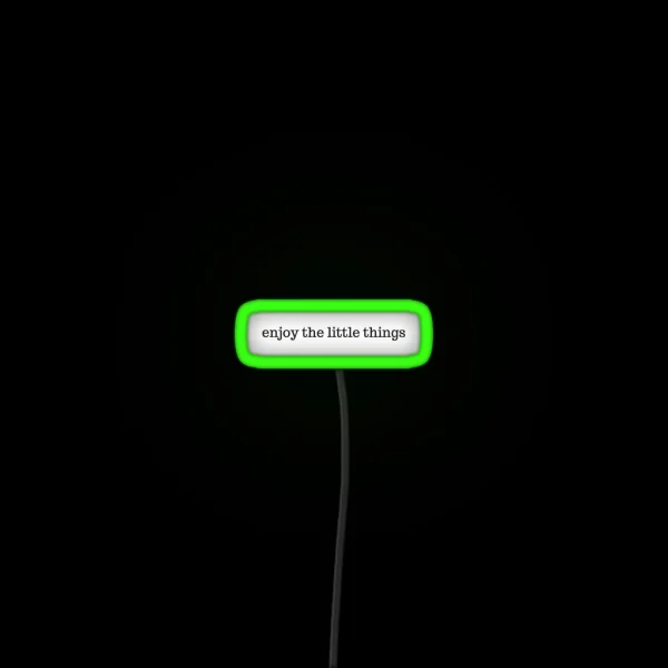 Enjoy The Little Things RGB Neon Sign