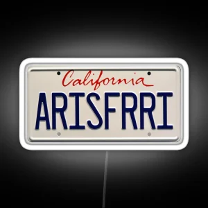 Entourage Ari Gold S Ferrari License Plate RGB Neon Sign