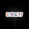 Equality Inspired Neon Sign with Colorful RGB Lighting Accent Wall Decor