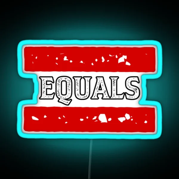 Equals RGB Neon Sign
