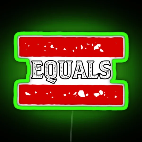 Equals RGB Neon Sign