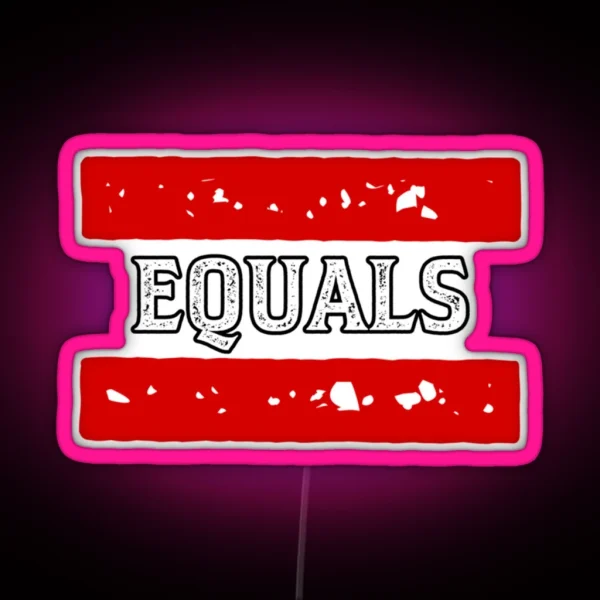Equals RGB Neon Sign