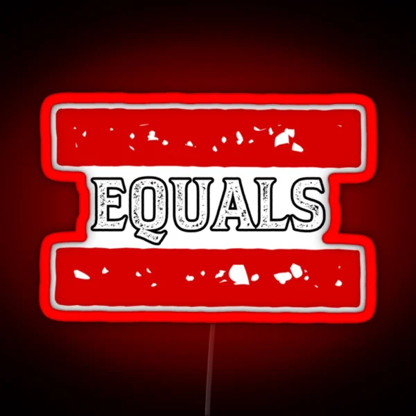 Equals RGB Neon Sign