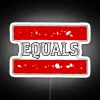 Modern home decor RGB LED neon signs with equal symbol