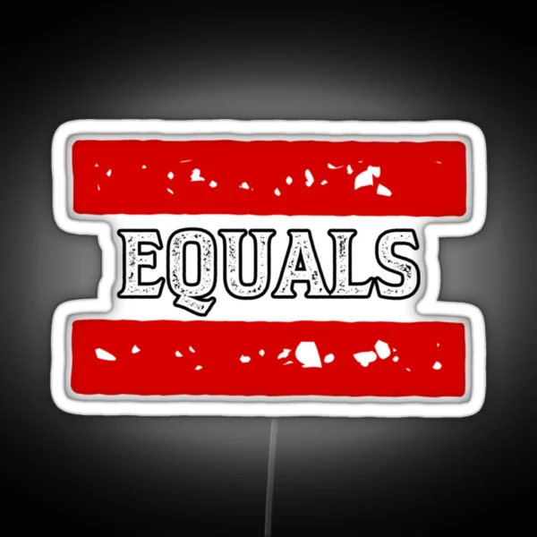 Equals RGB Neon Sign