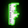 Retro inspired RGB neon music tour souvenir wall decor art