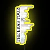 Customizable Music Festival Stage Setlists in Vibrant RGB Neon Light Display
