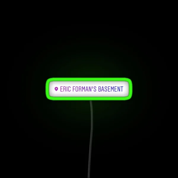 Eric Forman S Basement Instagram Geotag RGB Neon Sign