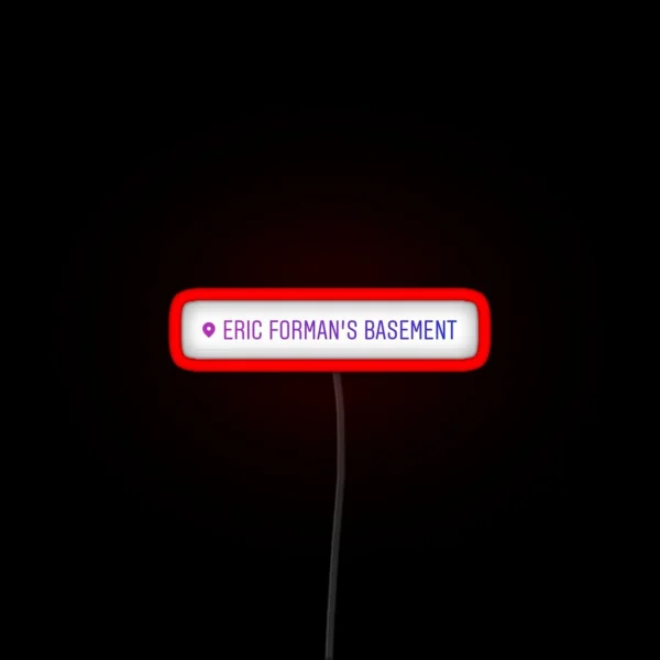 Eric Forman S Basement Instagram Geotag RGB Neon Sign