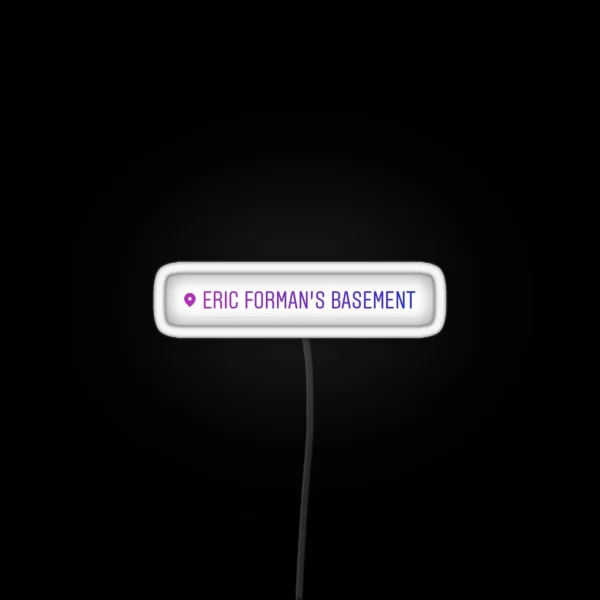 Eric Forman S Basement Instagram Geotag RGB Neon Sign