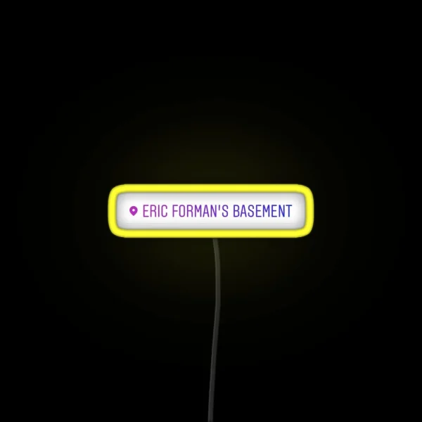 Eric Forman S Basement Instagram Geotag RGB Neon Sign