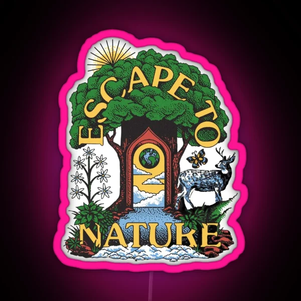 Escape To Nature Greta Van Fleet Parks Project RGB Neon Sign