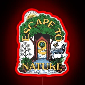 Escape To Nature Greta Van Fleet Parks Project RGB Neon Sign