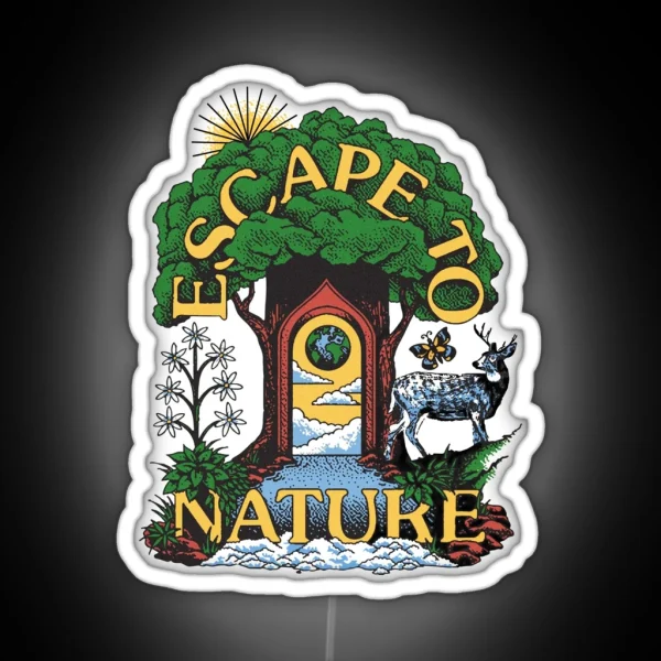 Escape To Nature Greta Van Fleet Parks Project RGB Neon Sign