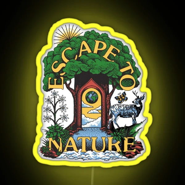 Escape To Nature Greta Van Fleet Parks Project RGB Neon Sign