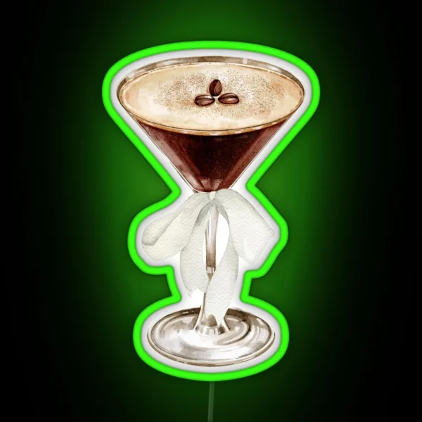 Espresso Martini Bow RGB Neon Sign