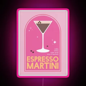 Espresso Martini Cocktail RGB Neon Sign