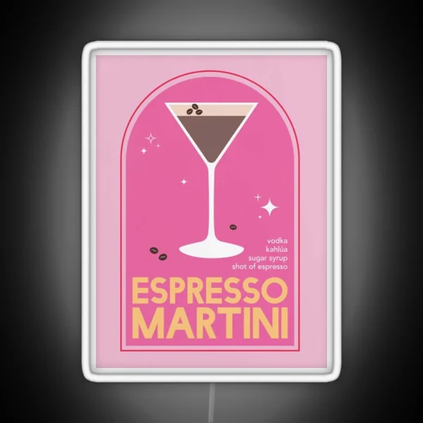 Espresso Martini Cocktail RGB Neon Sign