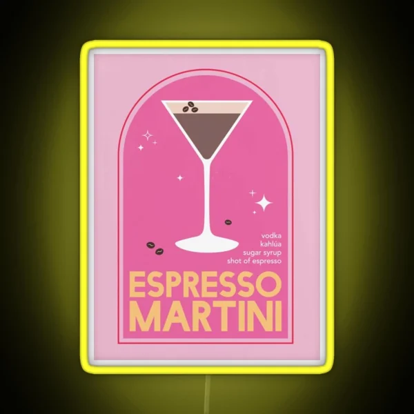 Espresso Martini Cocktail RGB Neon Sign