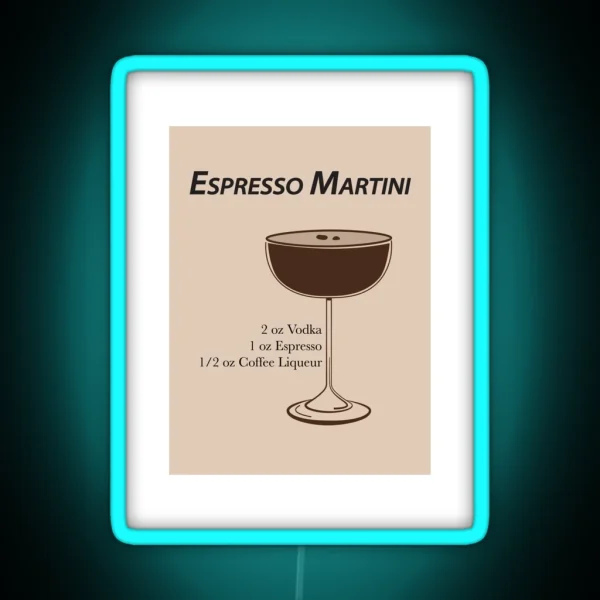 Espresso Martini RGB Neon Sign
