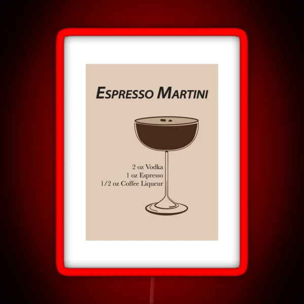 Espresso Martini RGB Neon Sign