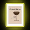 RGB neon bar decor lighting kit with espresso martini design