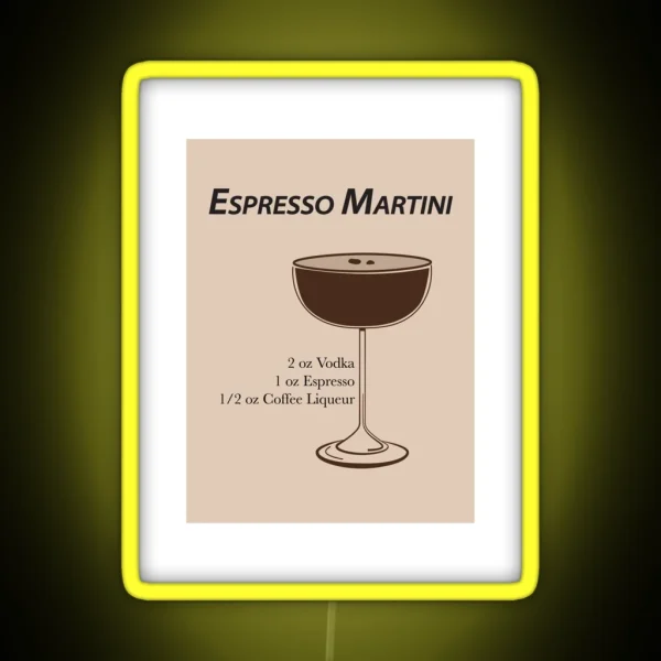 Espresso Martini RGB Neon Sign
